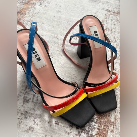 MSGM multicolor leather sandals. - Picture 4 of 13
